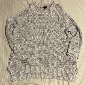 Express Gray Cold Shoulder Sweater